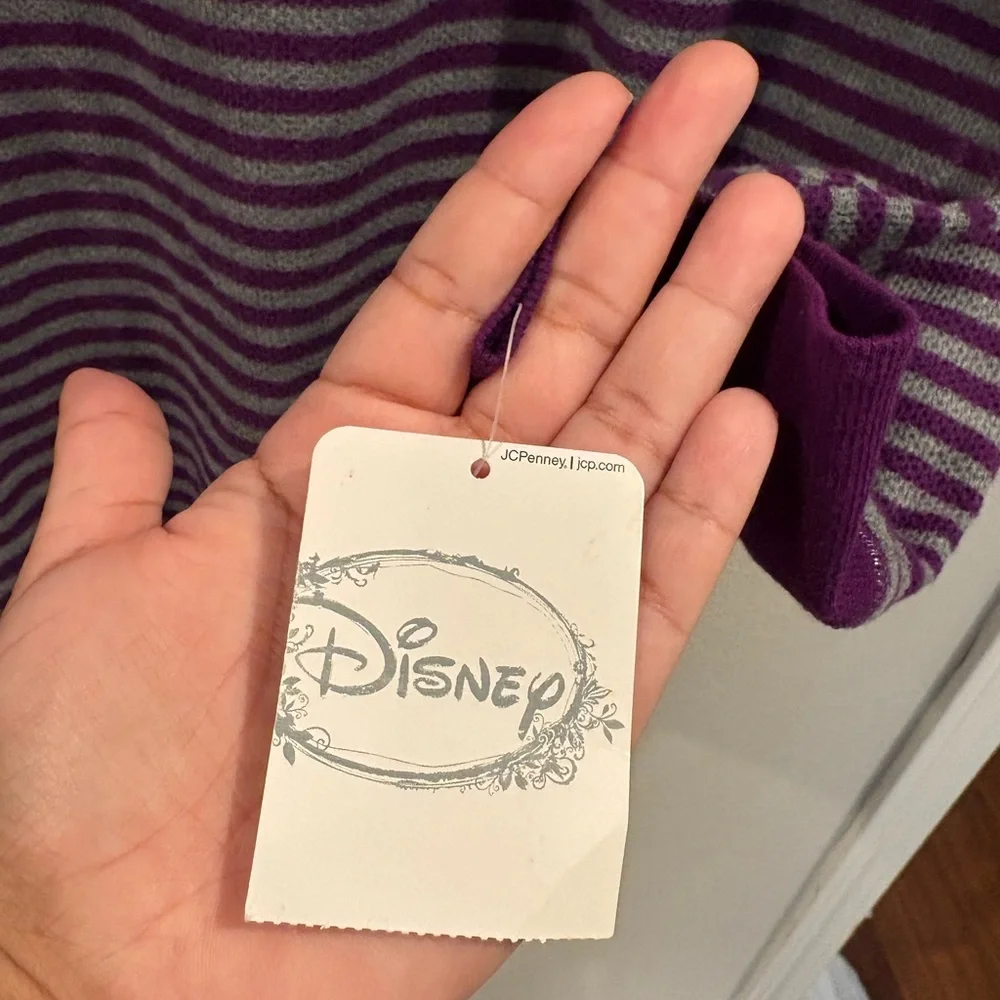 2-pc Disney’s Tinkerbell Purple and Gray Pajama Set Women’s Size Medium NWT 2012 - Picture 6 of 15